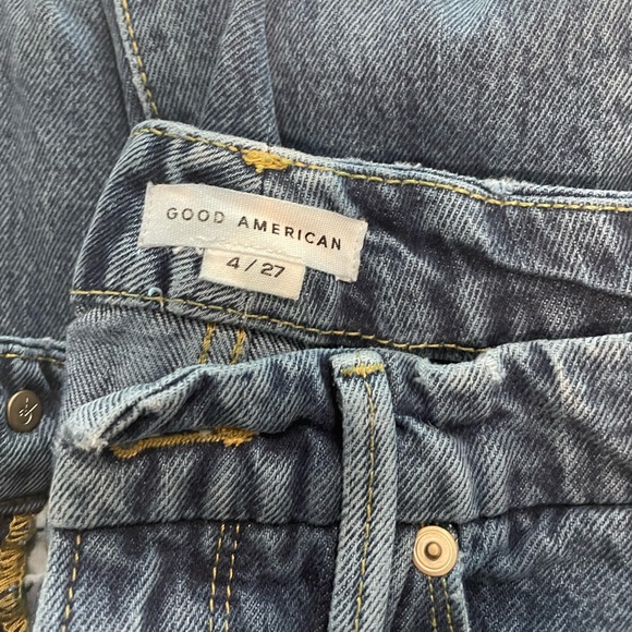 GOOD AMERICAN “Good Boy” High Waist Boyfriend Jeans womens size 4/27 - Picture 6 of 11